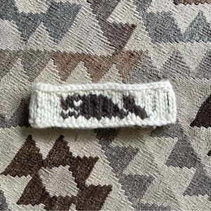 Hand knit whale headband
